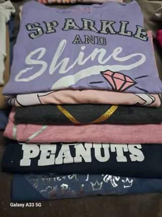 Lote camisetas niña manga larga, varias marcas