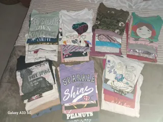Lote camisetas niña manga larga, varias marcas