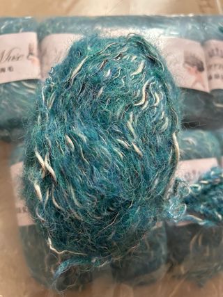 Lotto 10 Gomitoli Lana Queen Muse Turchese