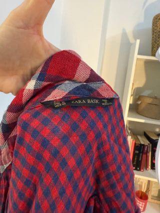 Camisa de invierno cuadros - Zara talla M