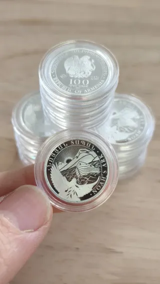 Monedas de Plata 14 x 1/4 Oz Arca de Noé 2025 999