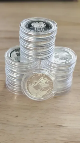 Monedas de Plata 14 x 1/4 Oz Arca de Noé 2025 999