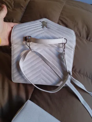 Bolso YSL con Cartera Blanco