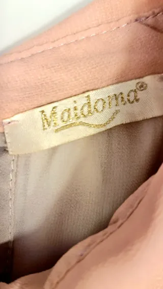 Blusa elegante bianca e rosa