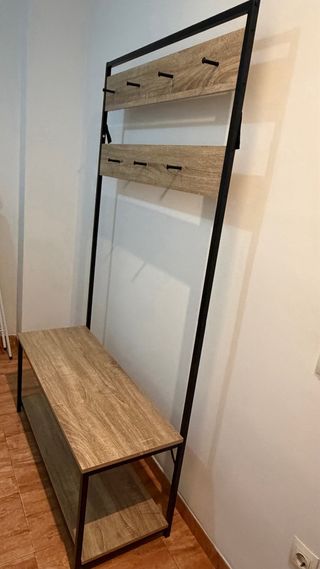 Recibidor Perchero con Banqueta