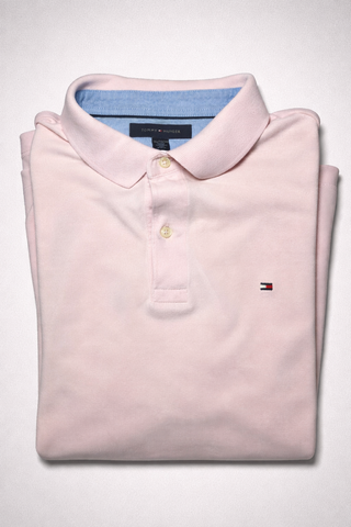 Polo Tommy Hilfiger Rosa Claro Talla XL