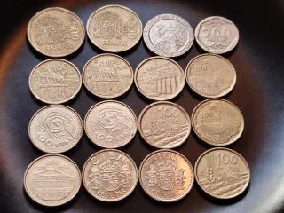 Lote 16 Monedas Españolas Pesetas
