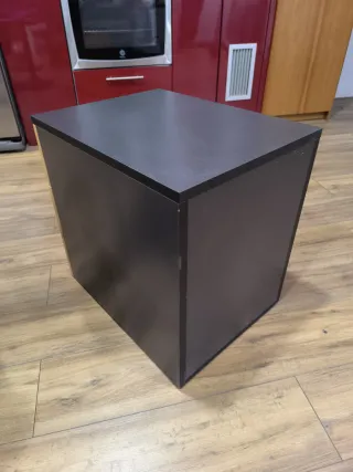 Cajonera Oficina Madera Negra y Marrón