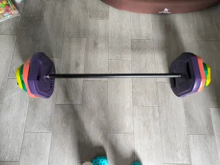 Set Pesas y Barra 30kg
