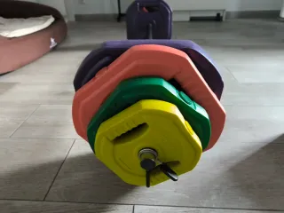 Set Pesas y Barra 30kg