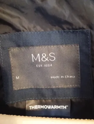 Chaqueta impermeable Marks & Spencer azul