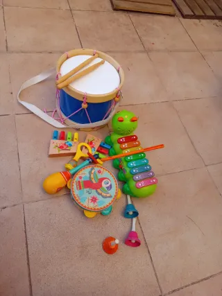 Lote instrumentos musicales para niños