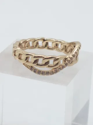 Anillo Goldfilled con Circonitas