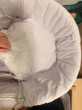 Cuco moisés mimbre con soporte