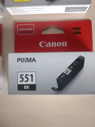 Cartuchos Tinta Canon PIXMA 551 (C, Y, BK, M)