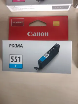 Cartuchos Tinta Canon PIXMA 551 (C, Y, BK, M)