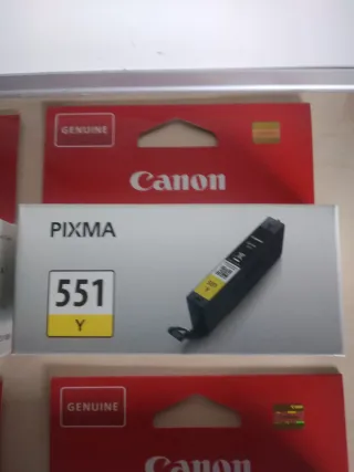 Cartuchos Tinta Canon PIXMA 551 (C, Y, BK, M)