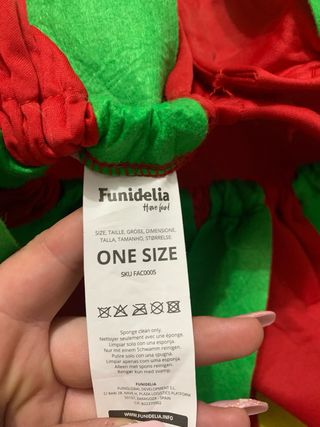 Disfraz de fresa para adulto