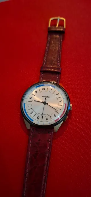Orologio Raketa 24 ore Russian watch carica manual