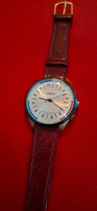Orologio Raketa 24 ore Russian watch carica manual