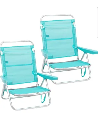 PACK 2 SILLAS PLAYA CONVERTIBLES EN TUMBONA
