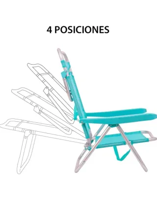 PACK 2 SILLAS PLAYA CONVERTIBLES EN TUMBONA