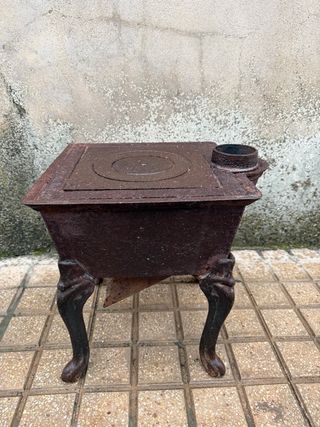 Estufa antigua hierro fundido