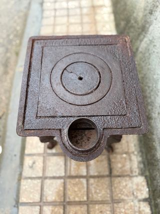 Estufa antigua hierro fundido