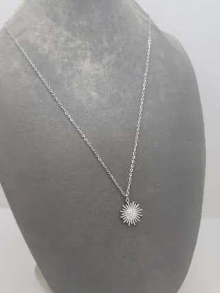 Gargantilla acero quirúrgico circonitas