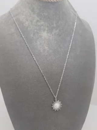 Gargantilla acero quirúrgico circonitas