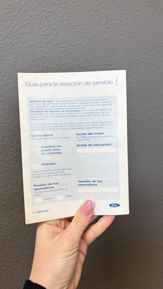 Manual instrucciones Ford Transit con funda