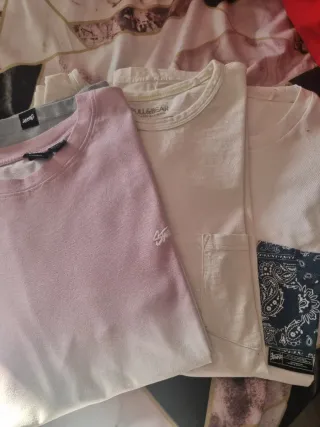 Lote 3 camisetas cuello redondo