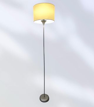 Lámpara de pie moderna beige y gris