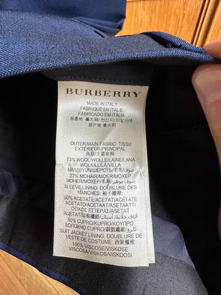 Traje Burberry azul