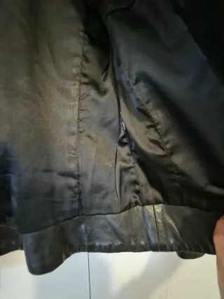 Cazadora Cuero Zara Vintage Mujer