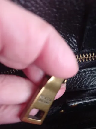 Bolso de piel negro Prada