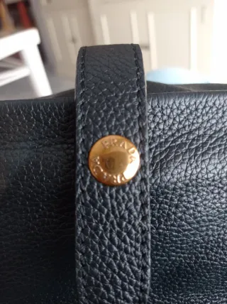 Bolso de piel negro Prada