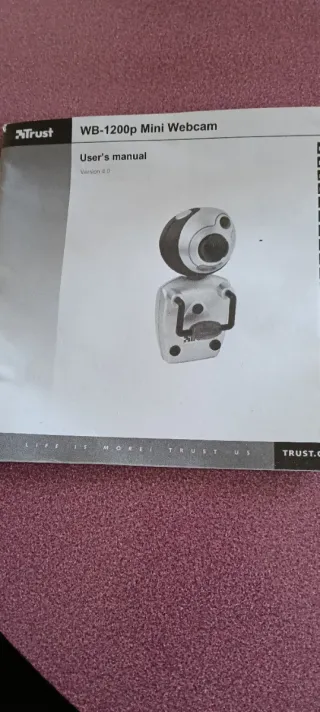 Trust Mini Webcam WB-1200p Plata