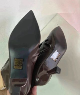 Stivali donna marrone gambale largo tg 39 nuovo