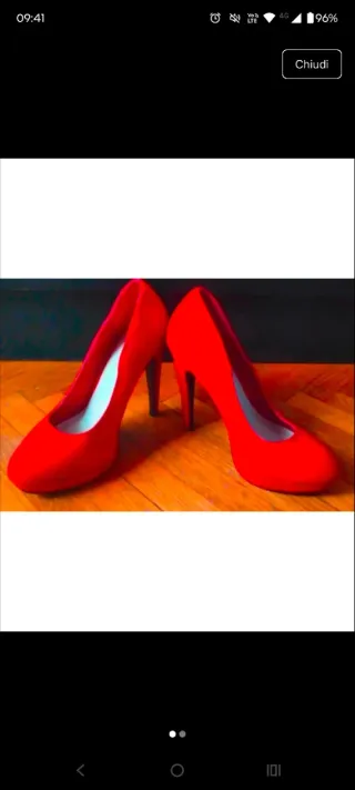 Scarpe décolleté rosse Conbipel Tg 38