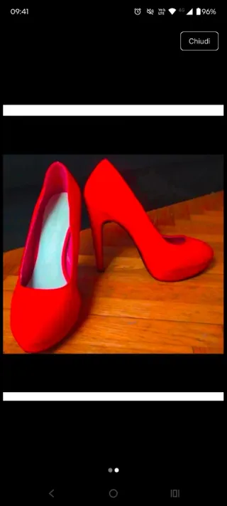 Scarpe décolleté rosse Conbipel Tg 38