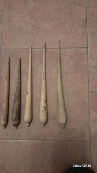 Palos para hilar lana (7 unidades)