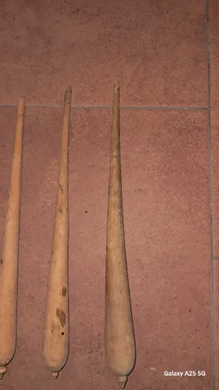 Palos para hilar lana (7 unidades)