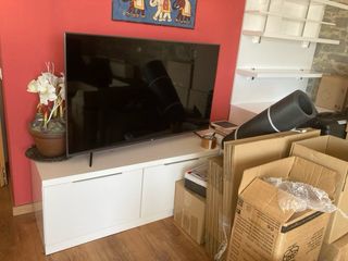 Mueble Mural Comedor TV y Estanterías