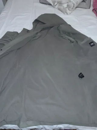 Gabardina Zara Hombre Talla L Verde Oliva