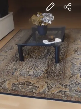 Preciosa Alfombra grande salón diseño oriental