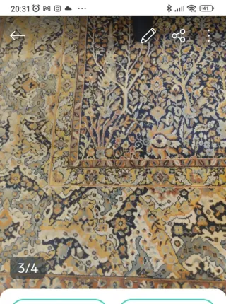Preciosa Alfombra grande salón diseño oriental