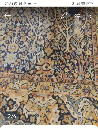 Preciosa Alfombra grande salón diseño oriental