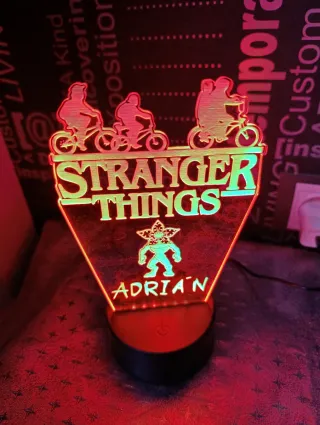 Lámpara LED Stranger Things Personalizada