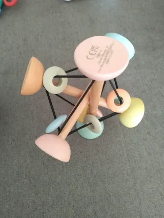 Sonajero Montessori Madera Colores Pastel